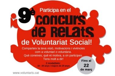 IX Concurso de Relatos de Voluntariado Social a Lleida